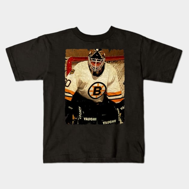 Jon Casey, 1994 in Boston Bruins (57 GP) Kids T-Shirt by Momogi Project